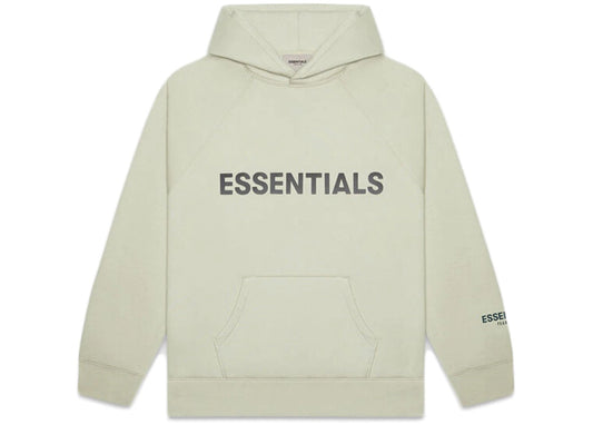 FEAR OF GOD ESSENTIALS APPLIQUE LOGO HOODIE ALFALFA SAGE