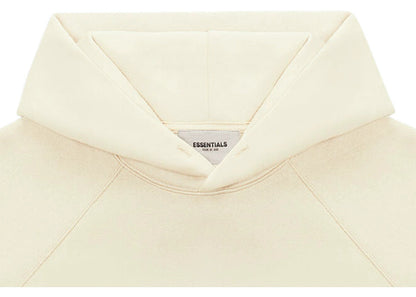 FEAR OF GOD ESSENTIALS APPLIQUE LOGO HOODIE BUTTERCREAM
