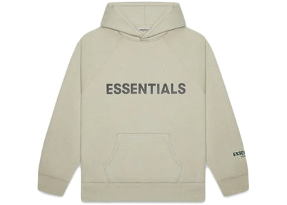 FEAR OF GOD ESSENTIALS APPLIQUE LOGO HOODIE MOSS