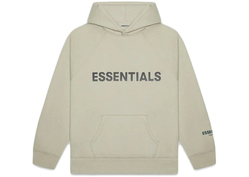 FEAR OF GOD ESSENTIALS APPLIQUE LOGO HOODIE MOSS