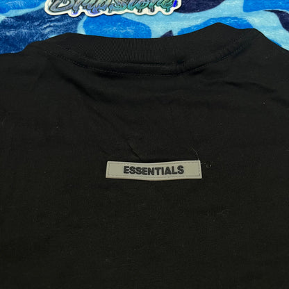 Fear Of God Essentials Applique Logo T-Shirt Black