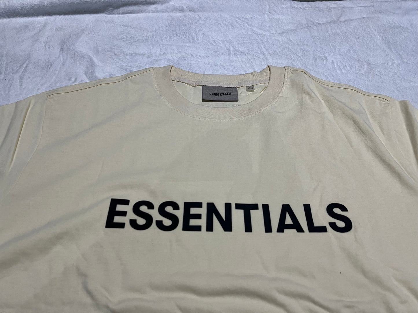 Fear Of God Essentials  Applique Logo T-Shirt Buttercream
