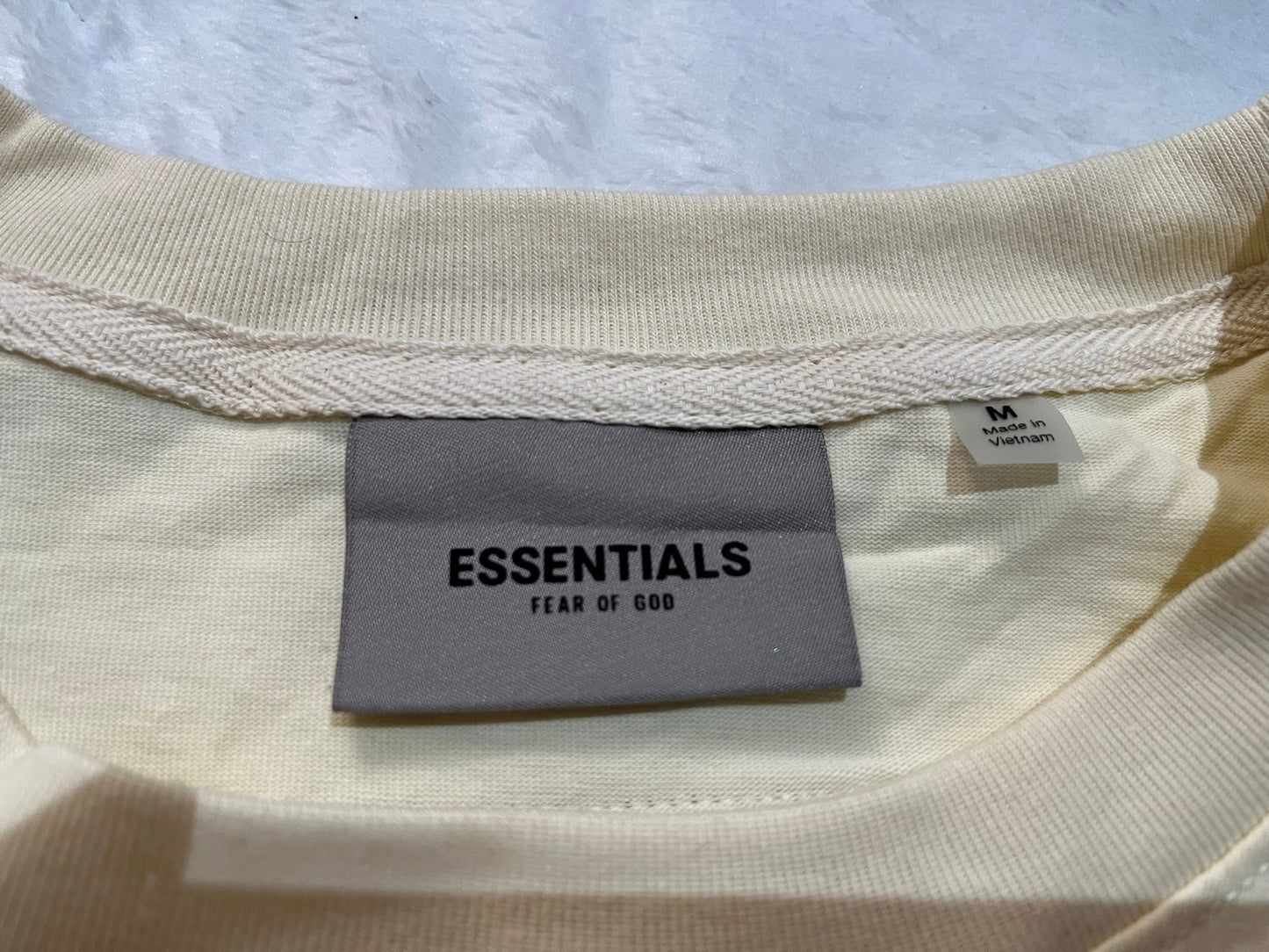 Fear Of God Essentials  Applique Logo T-Shirt Buttercream