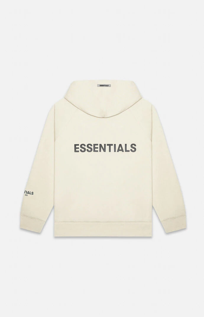 FEAR OF GOD ESSENTIALS APPLIQUE LOGO ZIP UP BUTTERCREAM