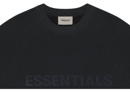 FEAR OF GOD ESSENTIALS CREWNECK APPLIQUE LOGO BLACK