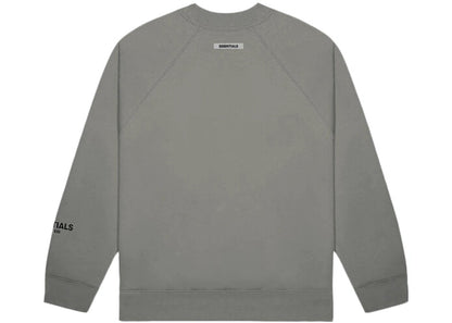 FEAR OF GOD ESSENTIALS CREWNECK APPLIQUE LOGO CEMENT