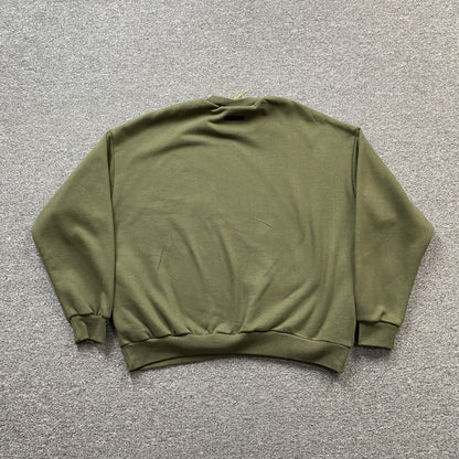 FEAR OF GOD ESSENTIALS CREWNECK MILITARY