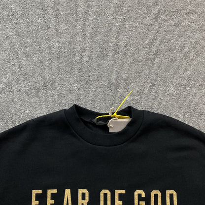 FEAR OF GOD ESSENTIALS CREWNECK STATE BLACK