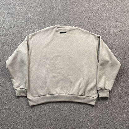 FEAR OF GOD ESSENTIALS CREWNECK STATE DARK HEATHER