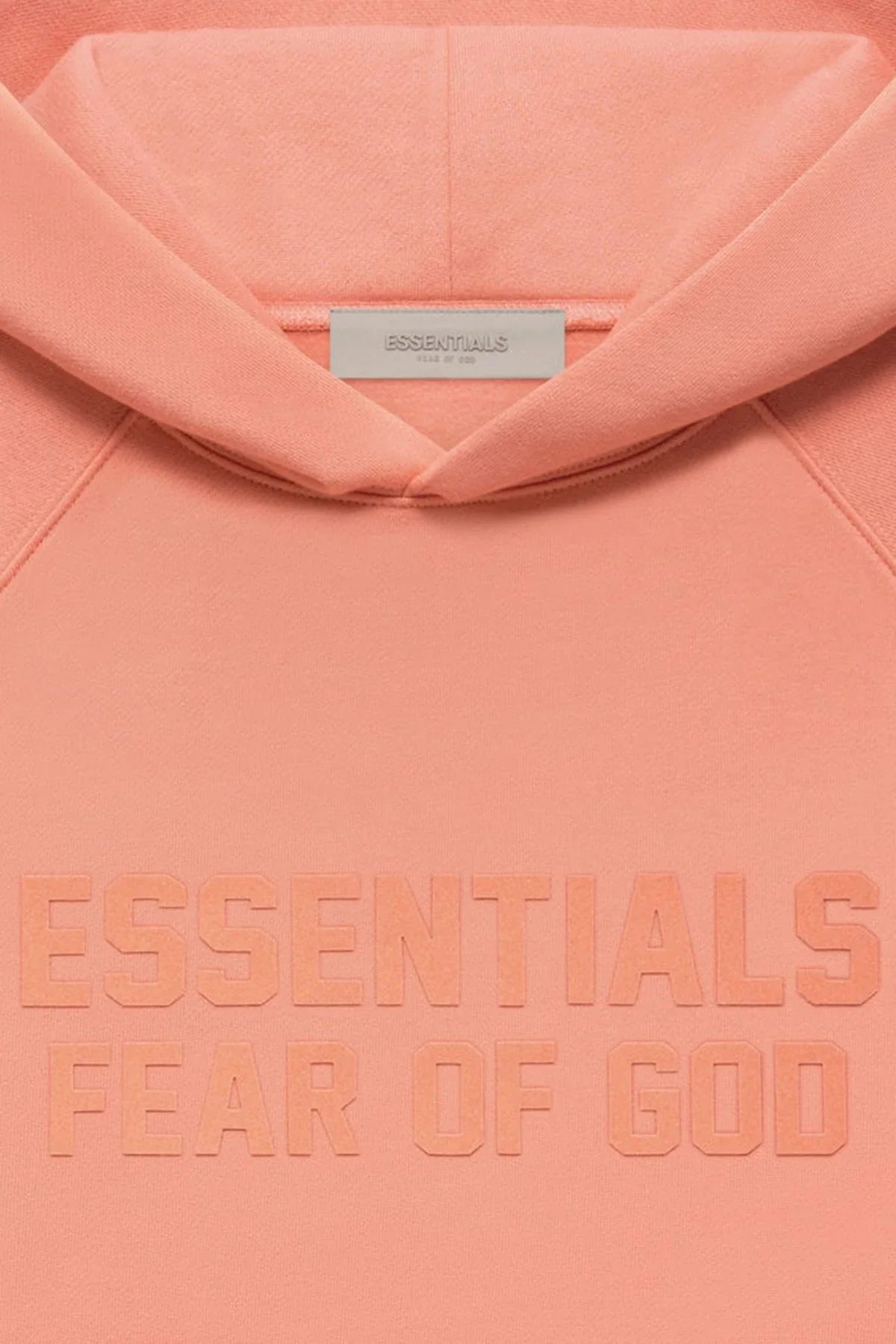 FEAR OF GOD ESSENTIALS HOODIE CORAL