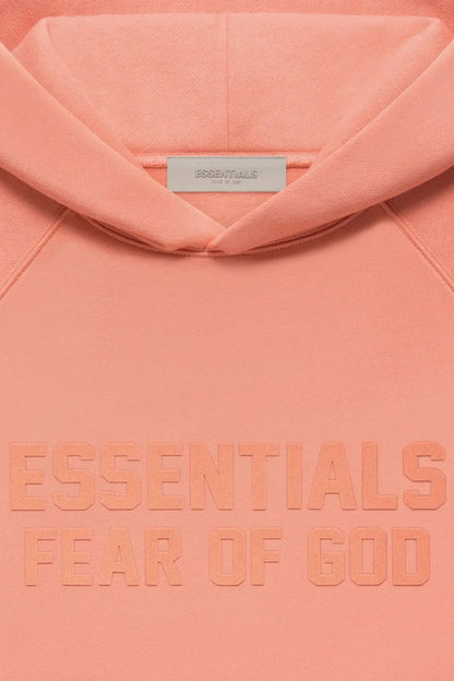 FEAR OF GOD ESSENTIALS HOODIE CORAL