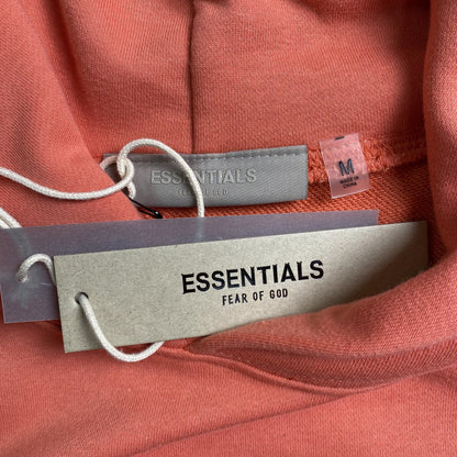 FEAR OF GOD ESSENTIALS HOODIE CORAL
