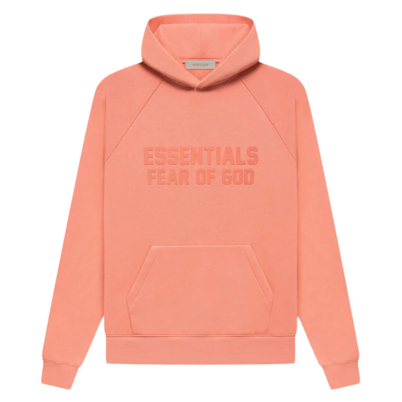 FEAR OF GOD ESSENTIALS HOODIE CORAL