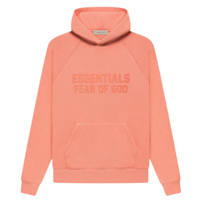 FEAR OF GOD ESSENTIALS HOODIE CORAL