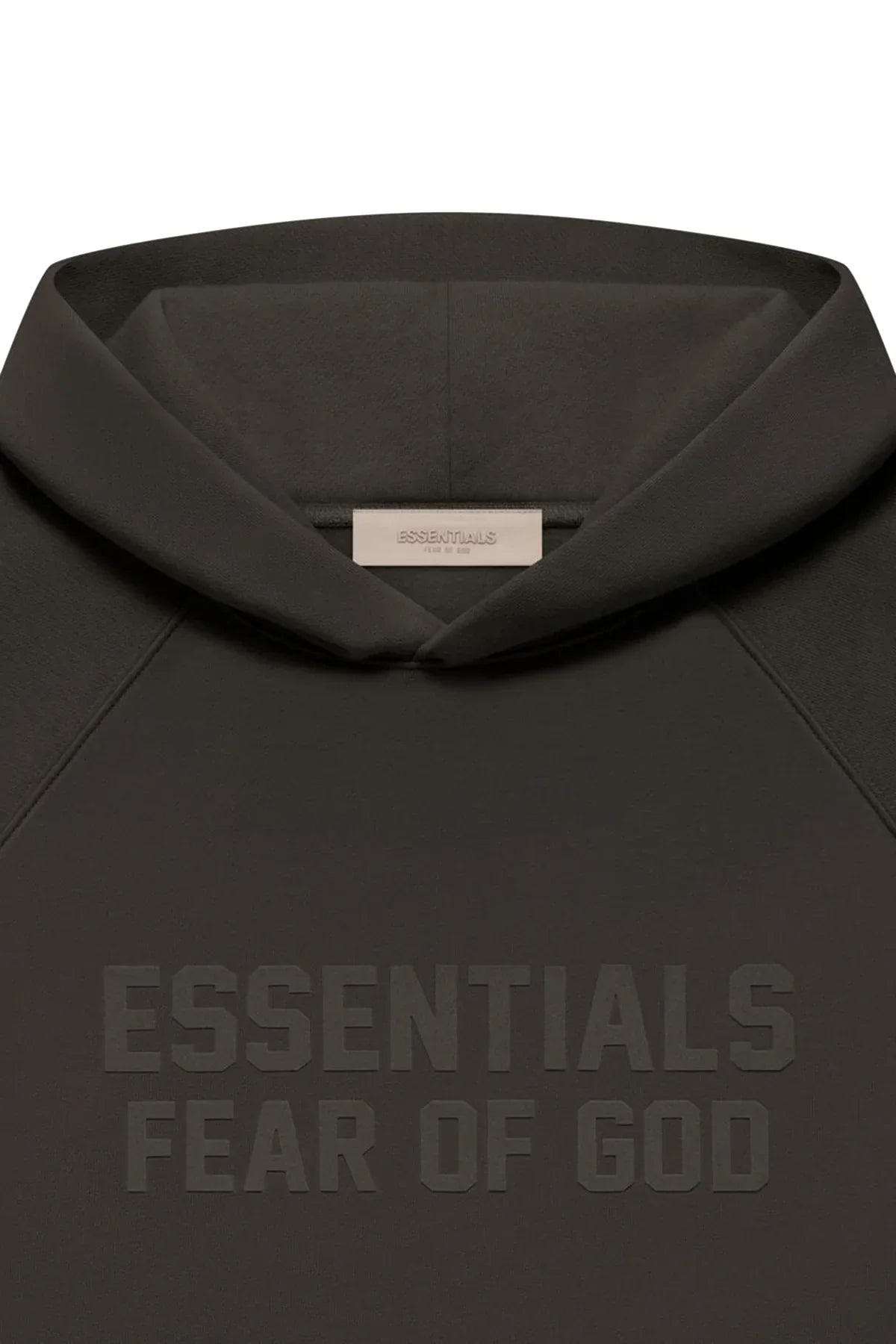 FEAR OF GOD ESSENTIALS HOODIE OFF BLACK