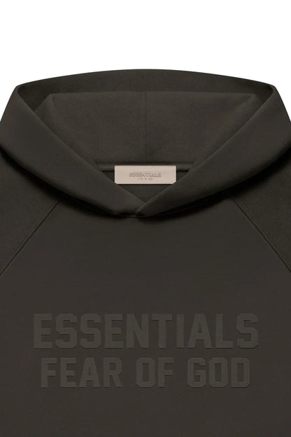FEAR OF GOD ESSENTIALS HOODIE OFF BLACK