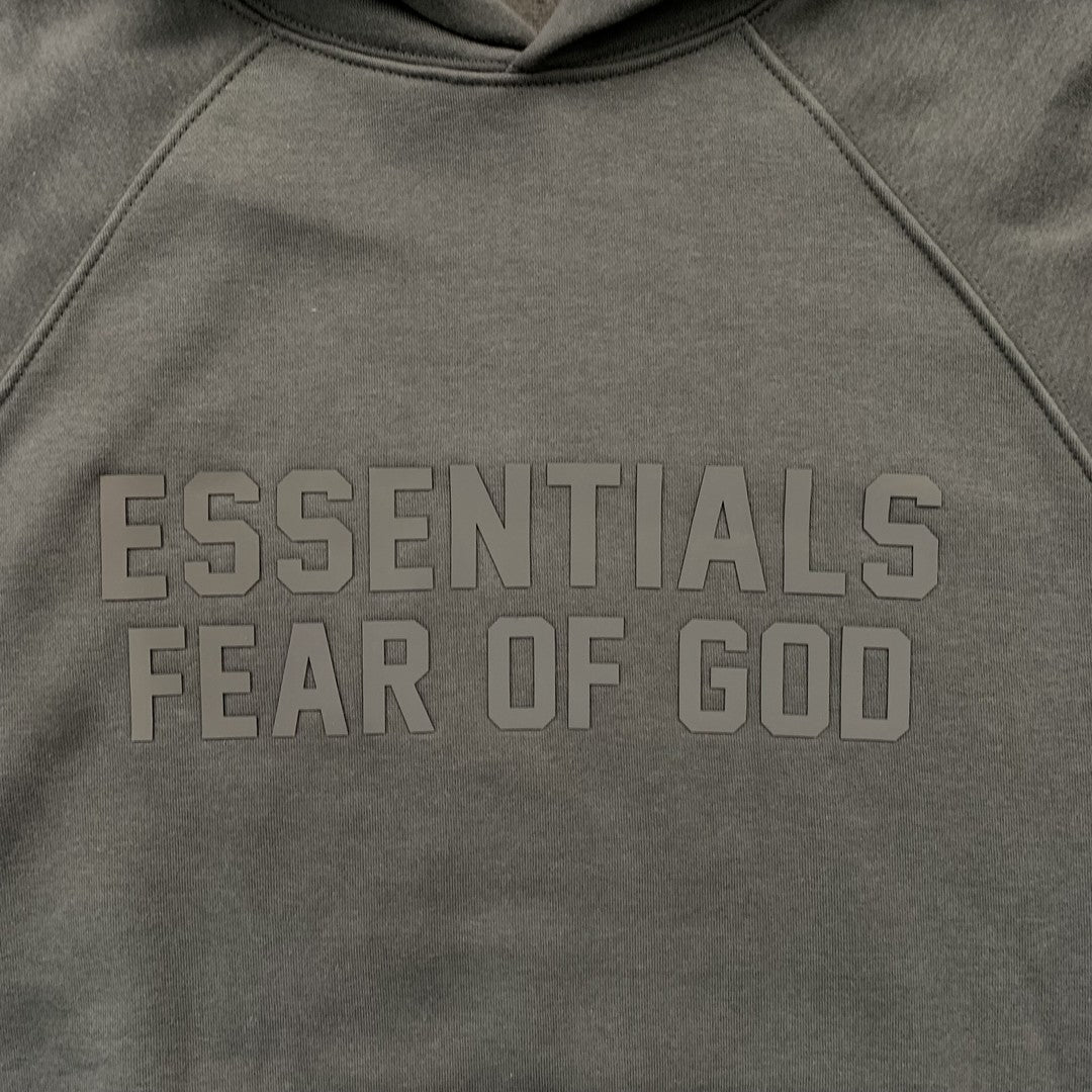 FEAR OF GOD ESSENTIALS HOODIE OFF BLACK