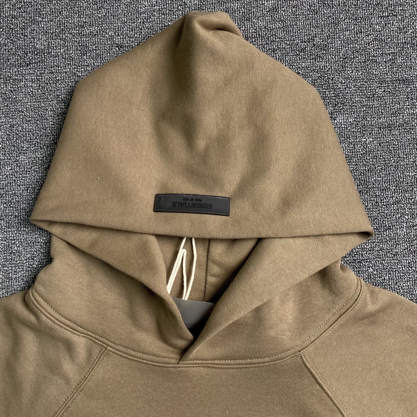 FEAR OF GOD ESSENTIALS HOODIE WOOD