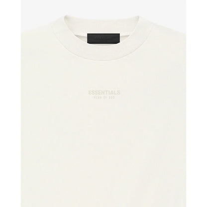 FEAR OF GOD ESSENTIALS SMALL LOGO TEE CLOUD DANCER