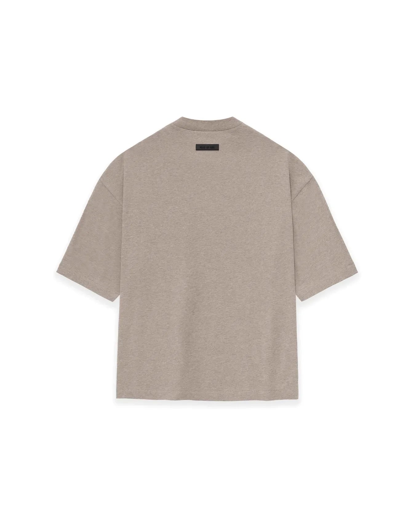 FEAR OF GOD ESSENTIALS SMALL LOGO TEE CORE HEATHER