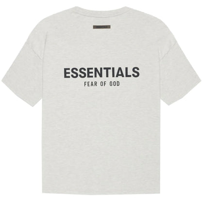 FEAR OF GOD ESSENTIALS TEE LIGHT HEATHER OATMEAL