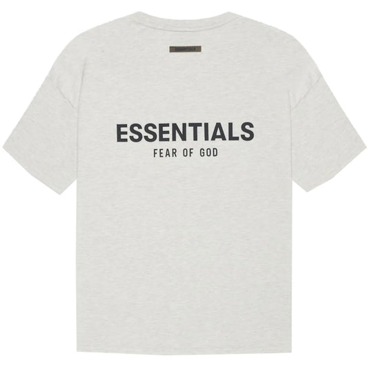 FEAR OF GOD ESSENTIALS TEE LIGHT HEATHER OATMEAL