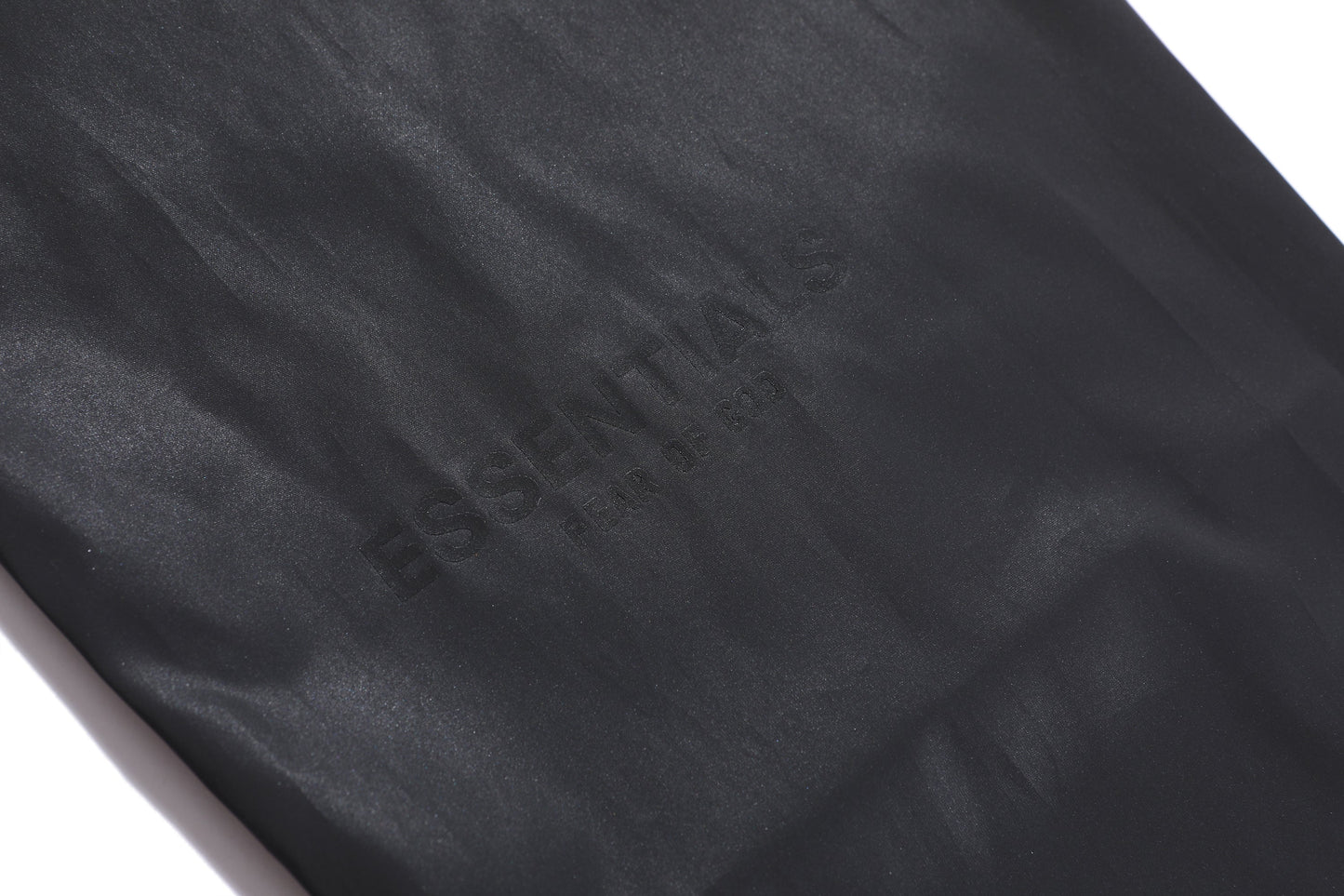 FEAR OF GOD ESSENTIALS TRACK PANTS BLACK REFECTIVE