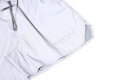 FEAR OF GOD ESSENTIALS VOLLEY SHORTS SILVER REFLECTIVE