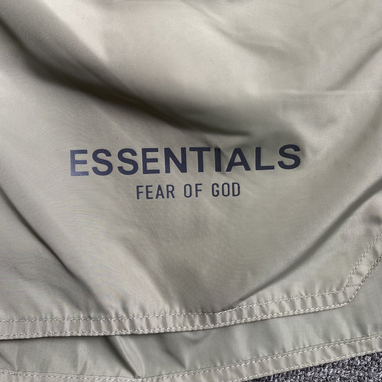 Fear of God Essentials Volley Shorts Silver Reflective