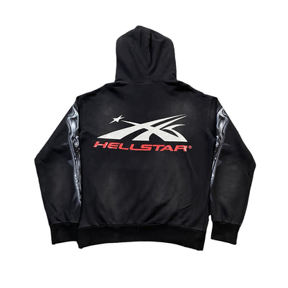 HELLSTAR AIRBRUSHED SKULL HOODIE BLACK