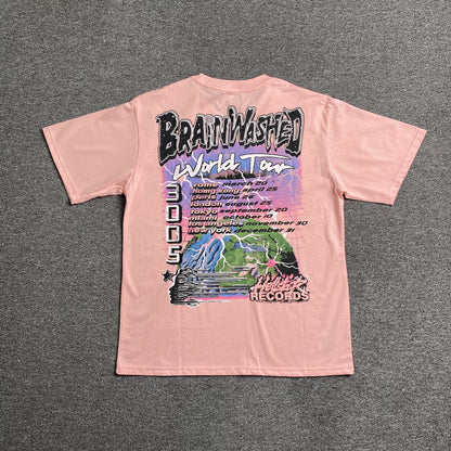 HELLSTAR BRAINWASHED WORLD TOUR TEE PINK
