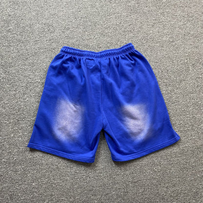 Hellstar Flame Shorts Blue