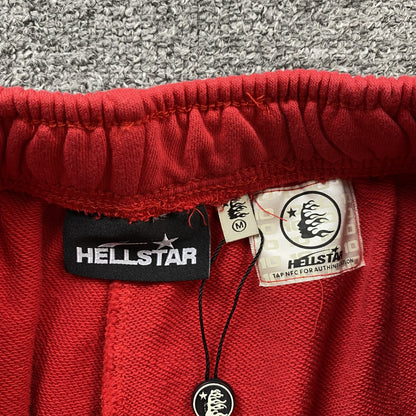 Hellstar Flame Shorts Red