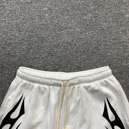 Hellstar Flame Shorts White