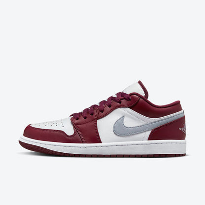 JORDAN 1 LOW WHITE BORDEAUX