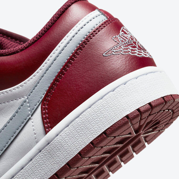 JORDAN 1 LOW WHITE BORDEAUX