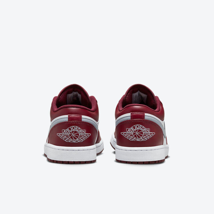 JORDAN 1 LOW WHITE BORDEAUX