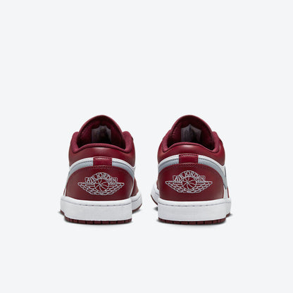 JORDAN 1 LOW WHITE BORDEAUX