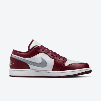 JORDAN 1 LOW WHITE BORDEAUX