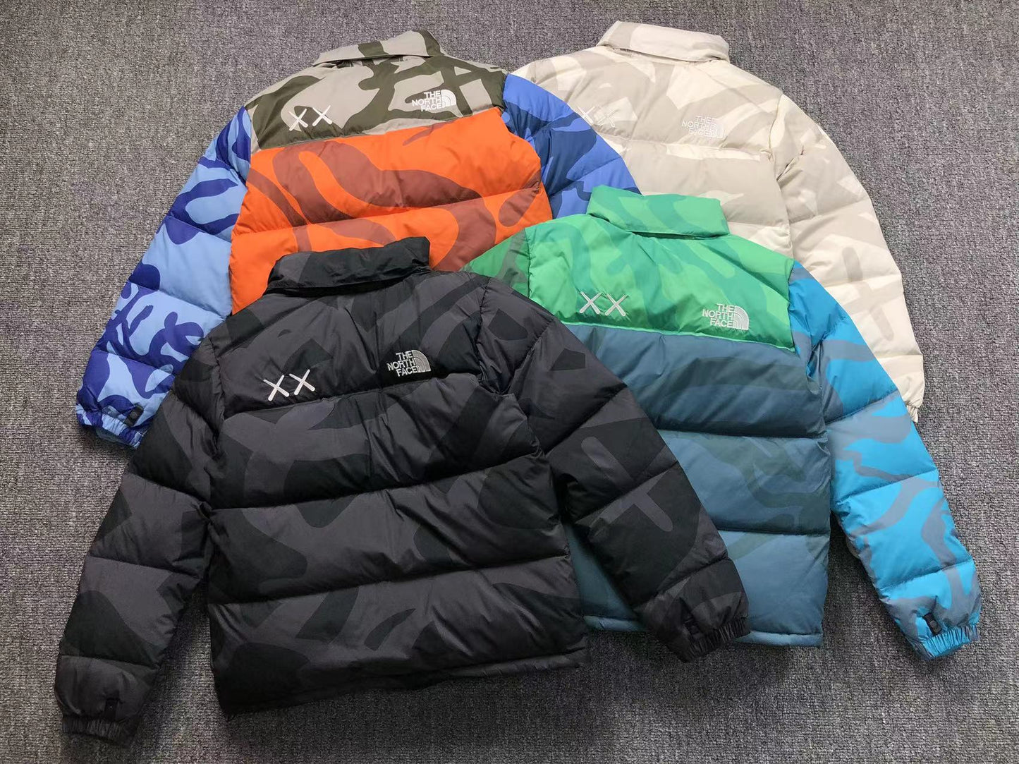 KAWS X THE NORTH FACE RETRO 1996 NUPTSE JACKET MOONLIGHT IVORY