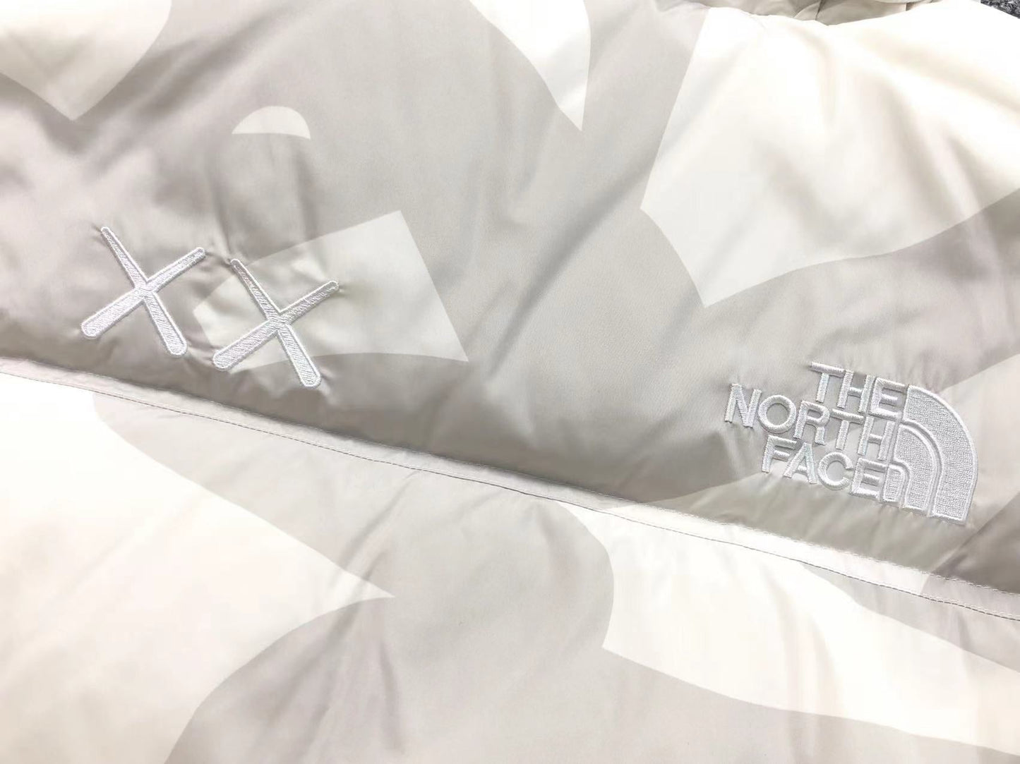 KAWS X THE NORTH FACE RETRO 1996 NUPTSE JACKET MOONLIGHT IVORY