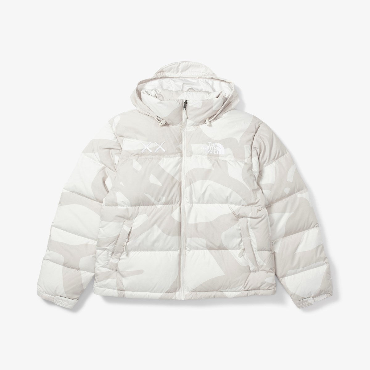 KAWS X THE NORTH FACE RETRO 1996 NUPTSE JACKET MOONLIGHT IVORY