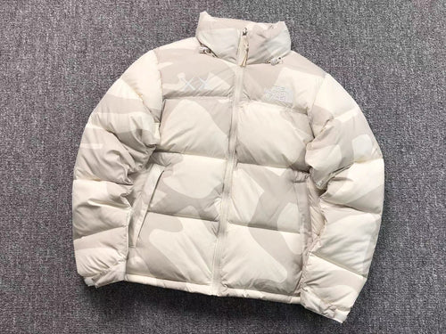 KAWS X THE NORTH FACE RETRO 1996 NUPTSE JACKET MOONLIGHT IVORY