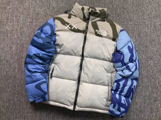 KAWS X THE NORTH FACE RETRO 1996 NUPTSE JACKET MOONLIGHT IVORY