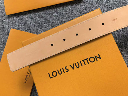 Louis Vuitton Damier Graphite LV Initials Belt