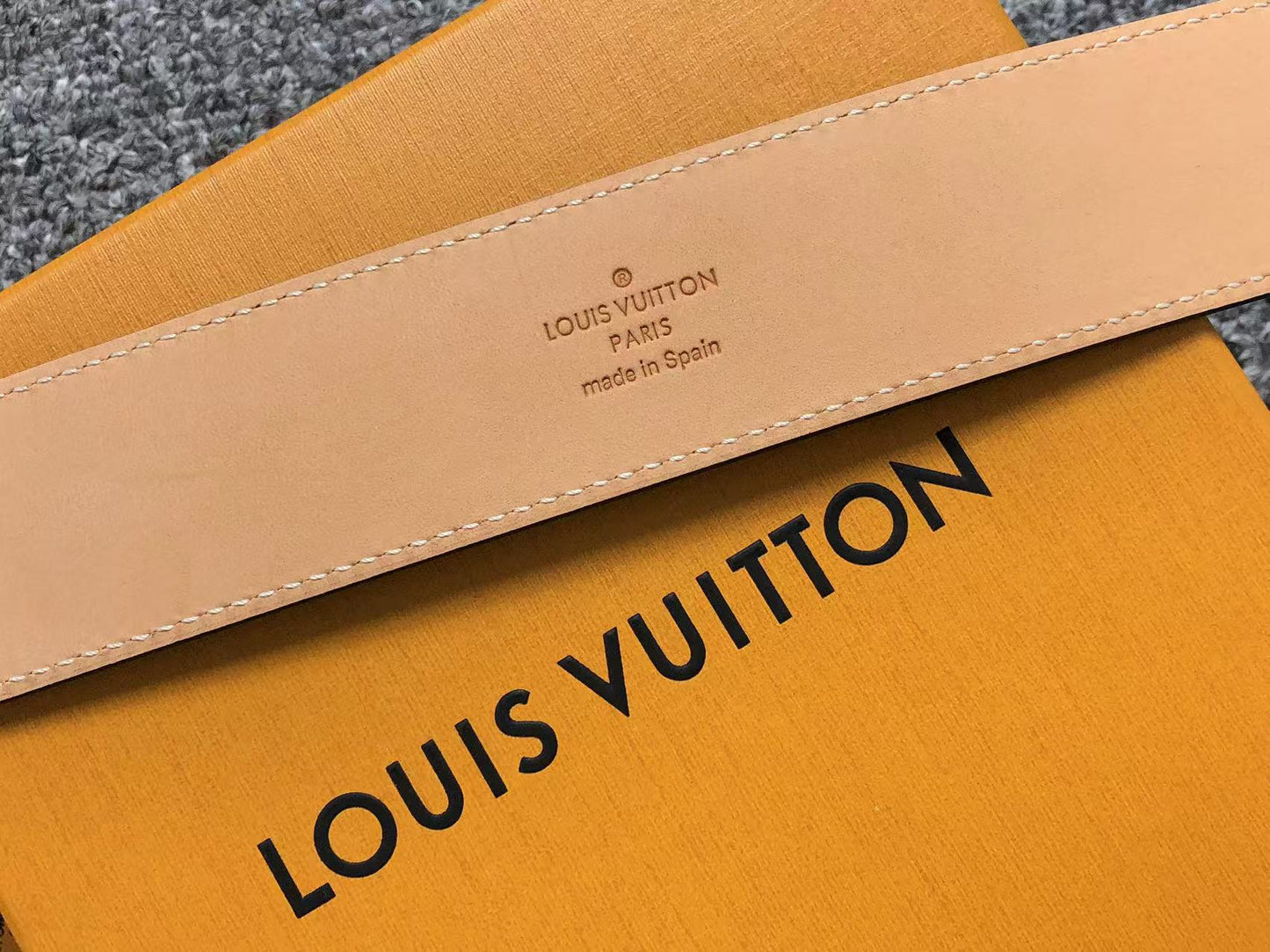 Louis Vuitton Damier Graphite LV Initials Belt