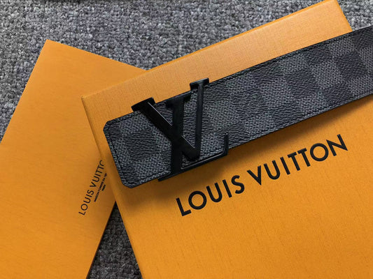 Louis Vuitton Damier Graphite LV Initials Belt