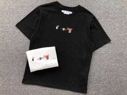 Off White Acrylic Arrow Tee White