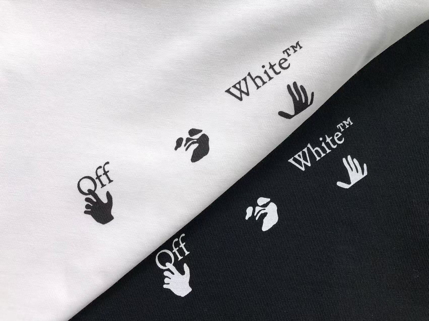 Off White All Over Logo Tee Black