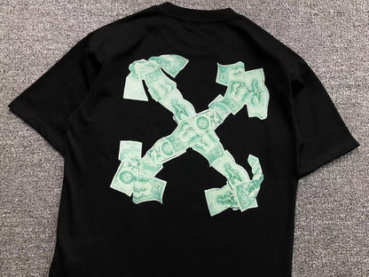 OFF WHITE ARROW CASH TEE BLACK